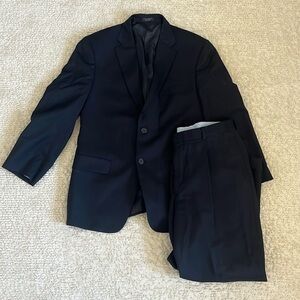 Tommy Hilfiger 100% Wool Black Suit